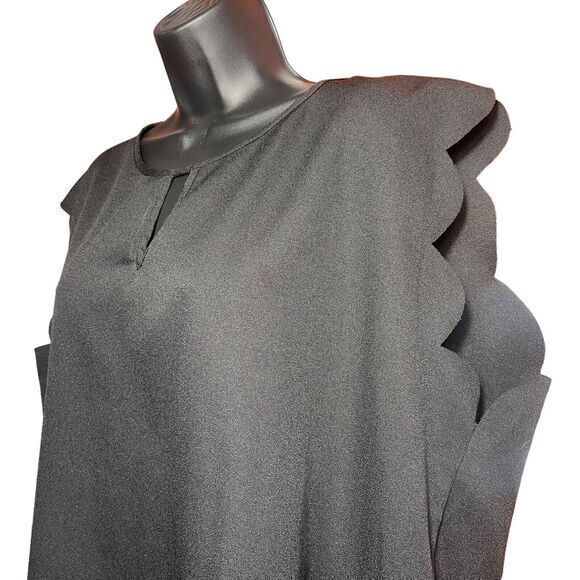 Shein Curve Women's Top Curvy Sleeveless Black Blouse Round Neck‎ Size 3XL - Picture 2 of 10